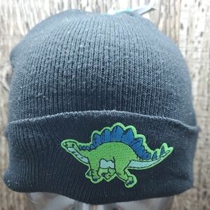 Juncture Infant Black Hat Green Dinosaur Baby Black Stocking Cap New NWT Beanie